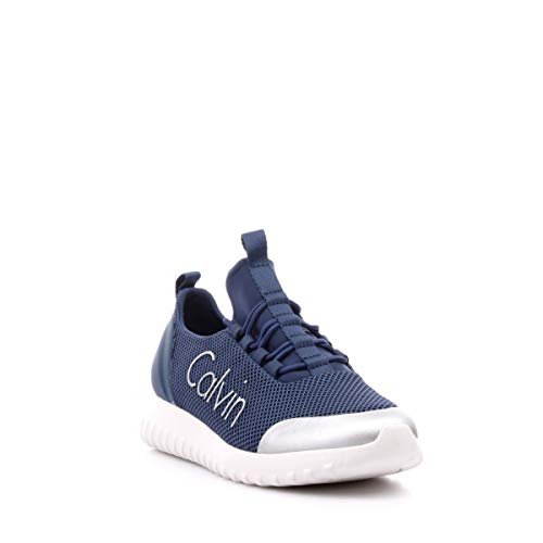 Calvin Klein - Zapatilla CK Ron Mesh - S0506 Steel Blue/Silver - Azul, 39
