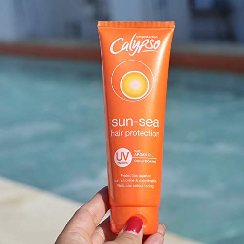 Calypso sol mar protección de pelo con aceite de argán acondicionado, 100 ml