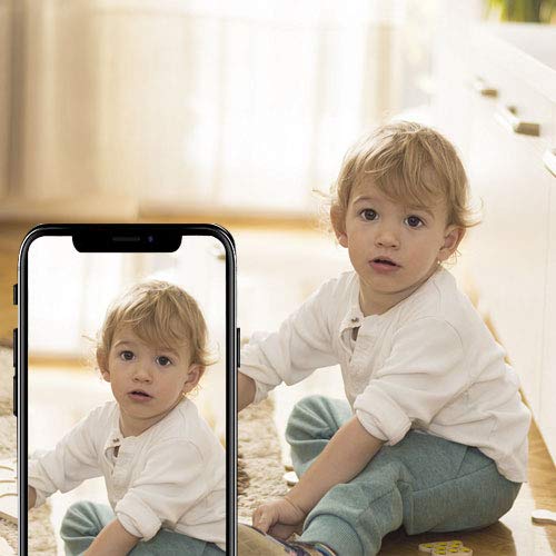 Cámara de Vigilancia WiFi Sricam SP017, Cámara IP 1080P Bebe Interior HD Inalámbrico con Visión Nocturna, Audio Bidireccional, Detección de Movimiento, Compatible con iOS Android Windows PC