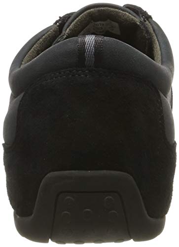 camel active Space 24, Zapatillas para Hombre, Negro (Black/Dk.Grey 38), 40.5 EU