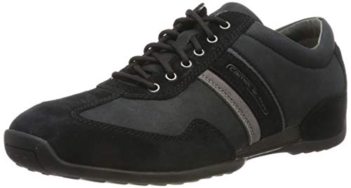 camel active Space 24, Zapatillas para Hombre, Negro (Black/Dk.Grey 38), 40.5 EU