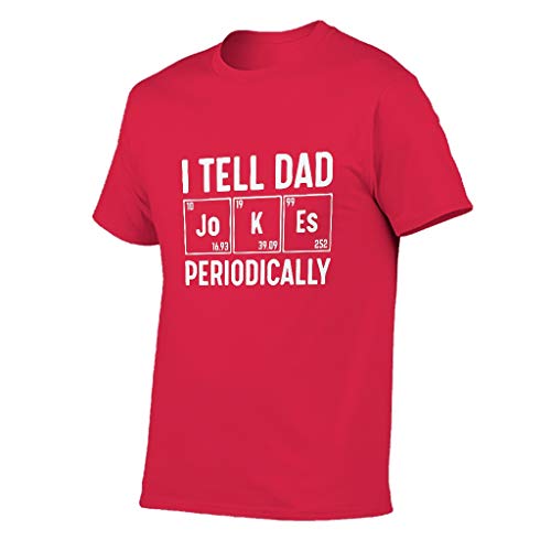 Camisa de algodón para hombre, diseño con texto en inglés Red1 S
