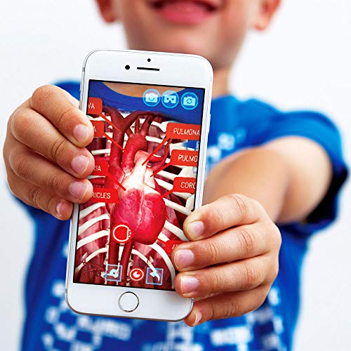 Camiseta de Realidad Aumentada Educativa Virtuali-tee | Juguete Stem | A Partir de 3 años - M, Azul