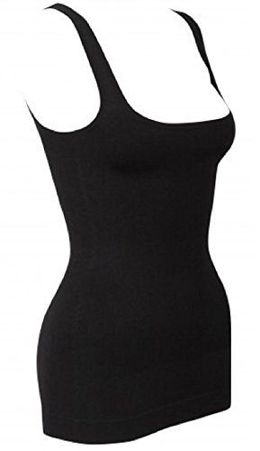 Camiseta reafirmante Bodyfit para mujer, espalda baja abierta, Color negro o beige. Tallas 8-10 10-12 14-16 18-20 Beige negro