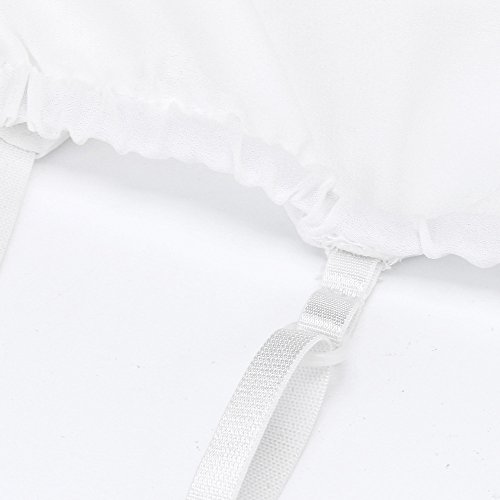 Camiseta Tirantes Mujer,Chaleco para Mujer, Moda Cuello V Estampado Floral Casual Sin Mangas Cami Tank Tops Sexy Encaje Moda Mujer 2019 Verano Madre(Blanco,L)