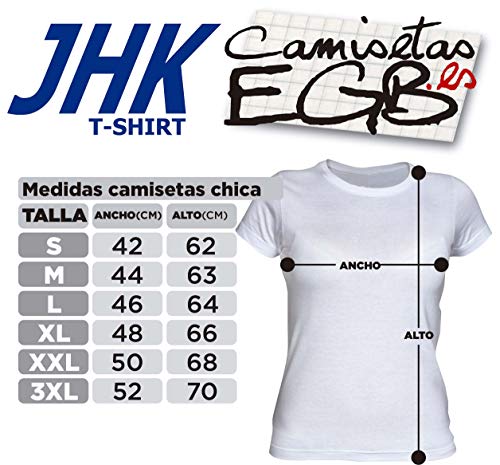 Camisetas EGB Camiseta Chica Colonia Chispas ochenteras 80´s Retro (S, Marino)