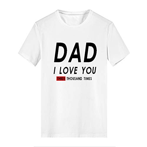 Camisetas Hombre Originales Manga Corta Verano,JiaMeng Camiseta cómoda con Cuello Redondo y Cuello Redondo de New Evil Smile de la Impresión de la Moda Camisetas (Blanco 11, S)