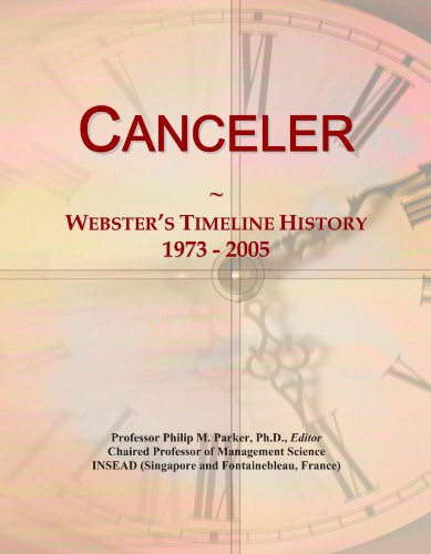 Canceler: Webster's Timeline History, 1973 - 2005