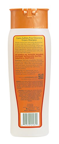 Cantu Manteca de Karité para el pelo natural sulfate-free limpieza crema Champú 400 ml