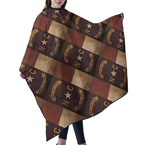 Capa de corte de pelo de la bandera de Carolina del Norte, accesorio de peluquería, accesorio unisex