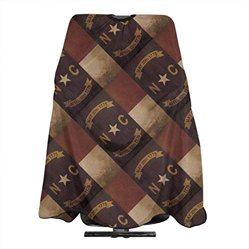 Capa de corte de pelo de la bandera de Carolina del Norte, accesorio de peluquería, accesorio unisex
