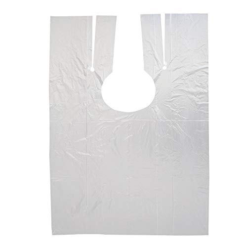 Capa de corte desechable, 100 unidades, para peluquería, para corte y tinte de pelo, resistente al agua, delantal, peluquería, para adultos y niños, 150 x 120 cm