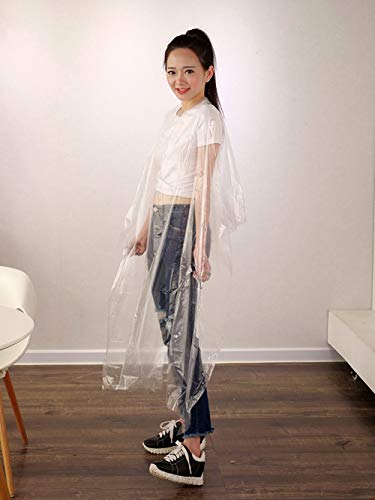 Capa de corte desechable, 100 unidades, para peluquería, para corte y tinte de pelo, resistente al agua, delantal, peluquería, para adultos y niños, 150 x 120 cm