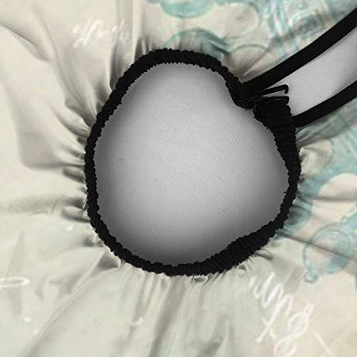 Capa de peluquería profesional de pavo real, con cuello de peluquería y hebilla de ajuste de metal para corte de pelo de 55 pulgadas x 66 pulgadas