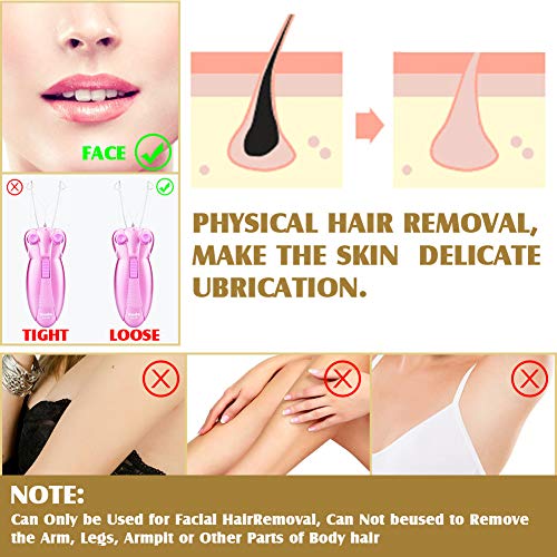 CAPMESSO Depiladoras Eléctrica Mujer Facial Depiladora Recortador Femenina Para Los Labios De La Cara Chin Cheeks Arm