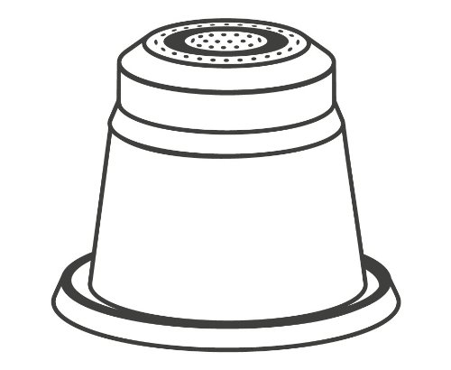 Capsul´in capsulin Capsulas rellenable para sistema Nespresso, caja de 100