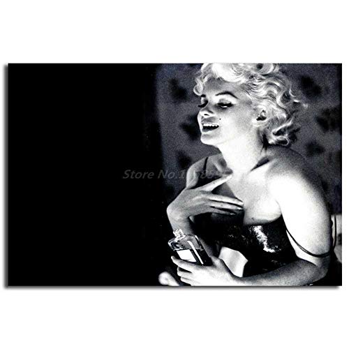 CAPTIVATE HEART Pintura de la Lona 40x60cm sin Marco Marilyn Monroe con Chaneles, Sala de Estar, decoración del hogar, Arte de Pared Moderno, Pintura al óleo, póster, Ilustraciones