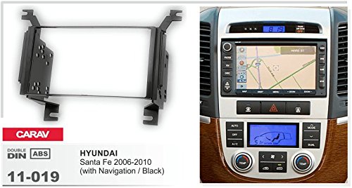 CARAV 11-019-14-1 2-DIN Marco de plástico para Radio para Hyundai Santa Fe 2006-2010 (with Navigation)