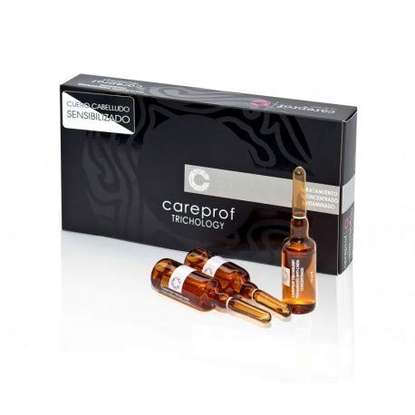 CAREPROF - Tratamiento concentrado vitaminado CUERO CABELLUDO SENSIBILIZADO ampollas 8 x 10 ml