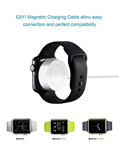 Cargador para Apple Watch [Certificado por Apple] IQIYI 0.3M Cargador Magnética para iWatch Cargador Magnética para el Apple Watch 38mm,40mm,42mm,44mm/Apple Watch Series 1/2/3/4