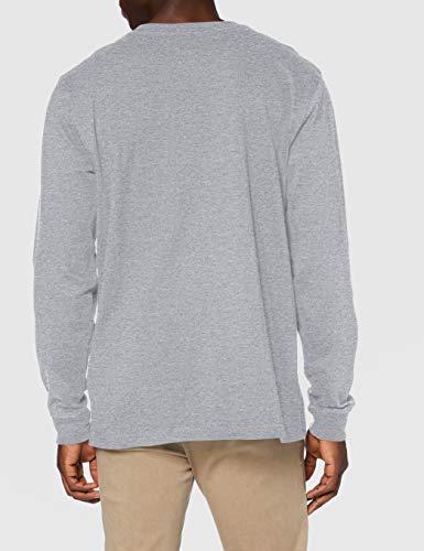 Carhartt Long-Sleeve Workwear Signature Graphic T-Shirt-Core Logo Camiseta, Heather Grey, L para Hombre