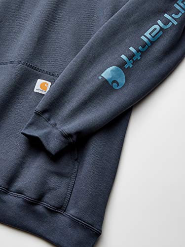 Carhartt Midweight Sleeve Logo Hooded Sweatshirt Sudadera con Capucha, Sulfato De Cobre, XXXXXL para Hombre