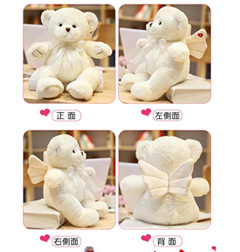 Caring Wings Hug Angel Bear Plush Toy Rose Fragrant Bear Doll Pillow Wedding Bear Para Enviar A Los Niños, Kawaii Pillow Hugging Pillow, Birthday Gift-1_80Cm