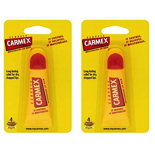 Carmex Bálsamo Labial Hidratante Clásico en Tubo Chapstick 10gr - Pack de 2