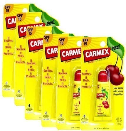Carmex Lip Balm Tube Cherry 10gm-PACK OF 6 by Carmex