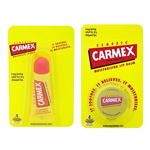 Carmex Original Bálsamo labial, paquete doble de lata y tubo