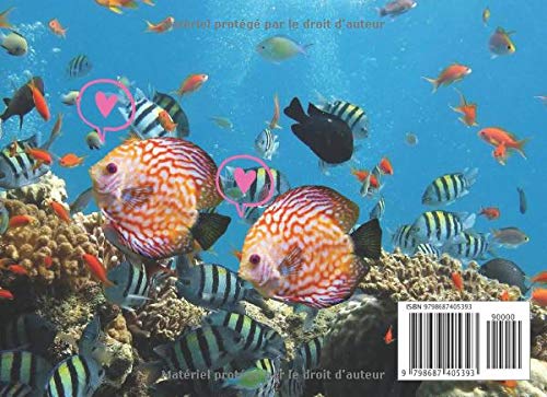 Carnet de Notes Les Poissons Discus: Carnet de notes original avec couverture fantaisie sur les poissons d'eau douce aquarium