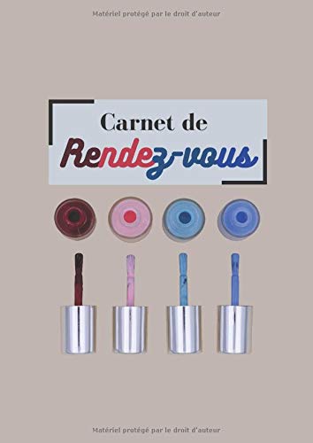 Carnet de rendez-vous: Cahier de rendez-vous | 180 jours | de 8h à 20h30