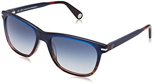 Carolina Herrera SHE658550M61 Gafas de sol, Azul, 55 para Hombre