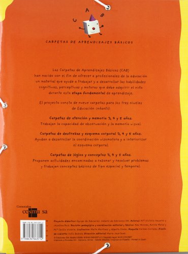 Carpeta de aprendizajes básicos 3 años. Destrezas y esquemas corporales. - 9788434863712
