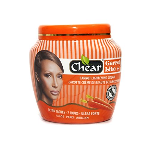 Carrot Lite+ - Tarro de crema corporal para blanqueamiento de la piel, 300 ml, con extractos de zanahoria