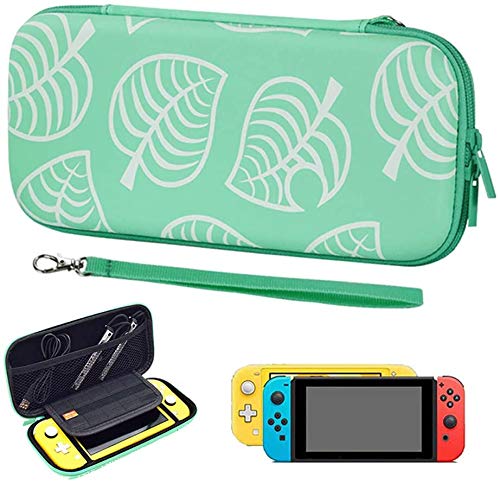 Carry Case for Switch, Slim Protective Case for Switch with 10 Game Card Slots, Portable Shockproof PU Hard Cover Storage Bag Travel Case for Switch & Accessories