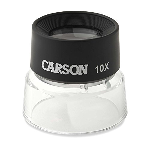 Carson LL-10 Lupa de Contacto LumiLoupe de 10x, negro, transparente