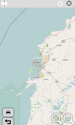 Cartagena, Colombia GPS Navigator (Golden Forge)