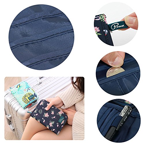 Cartera de Viaje para Documentos Porta de Pasaporte Tuscall Portadocumentos de Viaje Unisex con Bolsillos de Cremallera para Tarjetas de Crédito Identificaciones Monedas Billetes de Viaje (Print #2)