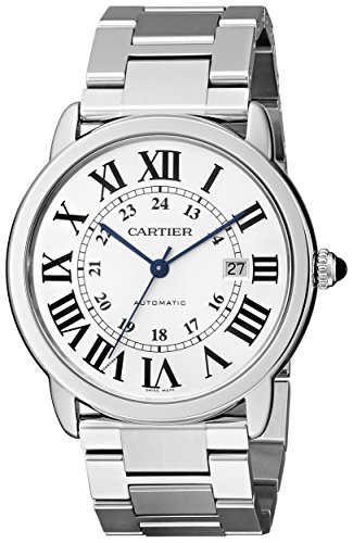 Cartier Ronde Solo - Reloj (Reloj de Pulsera, Masculino, Acero Inoxidable, Acero Inoxidable, Acero Inoxidable, Acero Inoxidable)