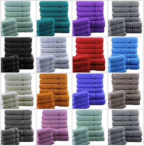 Casabella - Juego de toallas de baño (10 unidades), algodón, crema, 10 unidades