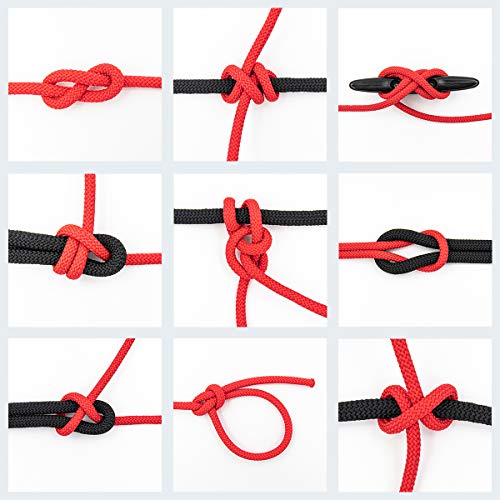 Casafilo Equipo de nudos para licencia de navegación, dos cuerdas, cornamusa con ventosas, instrucciones de nudo y curso de vídeo online