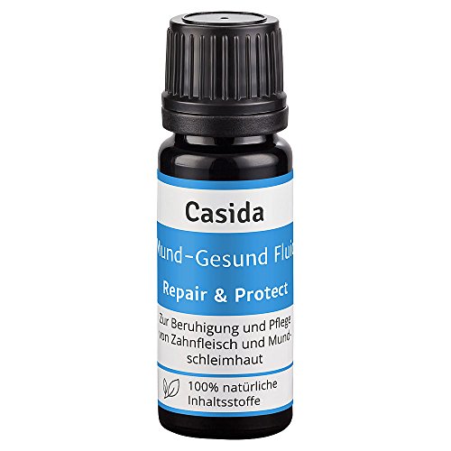 Casida - Líquido para el Cuidado de la Boca Repair & Protect - líquido vegetal para la inflamación de las encías, periodontitis, aftas - la calidad de las farmacias - 10 ml