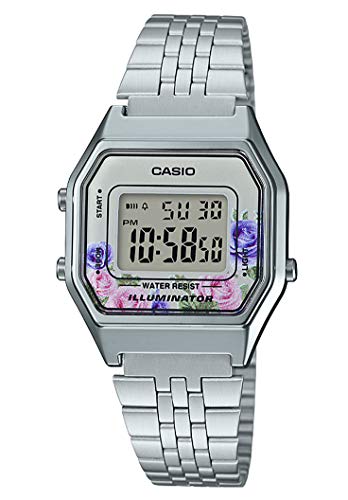 Casio Collection LA680WEA-4CEF Reloj de pulsera para Mujer, Plateado