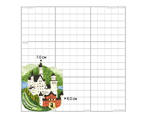 Castillo de Neuschwanstein Alemania Imán de resina pintado a mano 3D Recuerdo Puerta de Brandemburgo Schwangau Catedral de Colonia Colonia Berliner Fernsehturm Múnich Monumento al Muro de Berlín