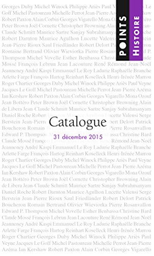 Catalogue Points Histoire 2015 (PLV POINTS) (French Edition)