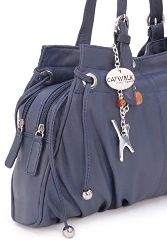 CATWALK COLLECTION - ALICE - Bolso de hombro - Cuero - Oscuro Azul