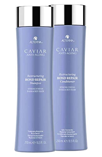 Caviar By Henkel Alterna Caviar Anti Aging reparación Bond Reestructuración Champú y acondicionador Duo Set, fortalece el cabello dañado (Kit de estilista) (8.5 oz / 250 Ml Duo Kit)