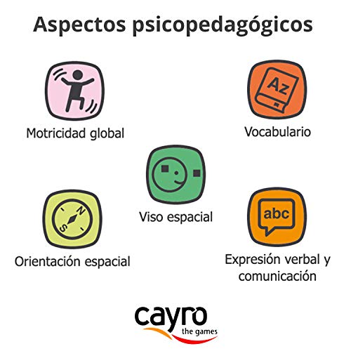 Cayro - Sigfrid and Donatella - Juego Infantil Cultural y kinestésico - Juego de Mesa - Desarrollo de Habilidades cognitivas y Corporal-kinésica - Juego de Primaria (868)