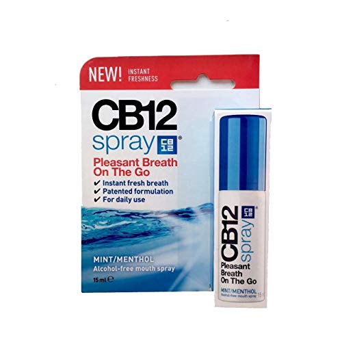 CB12 - Espray bucal de menta sin alcohol, 15 ml